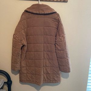 Forever 21 quilted longline jacket